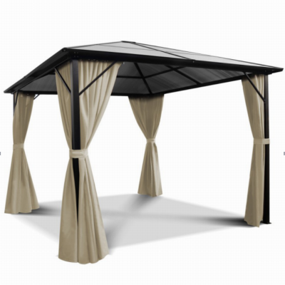 3x3M sun canopy glass garden Pavilion Gazebo for garden/yard