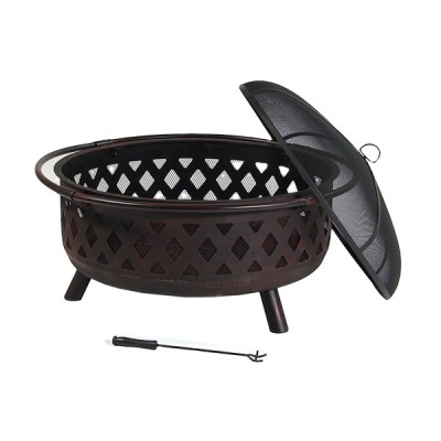 2017 High quality Round Cast Iron Copper outdoor cast iron fire pit