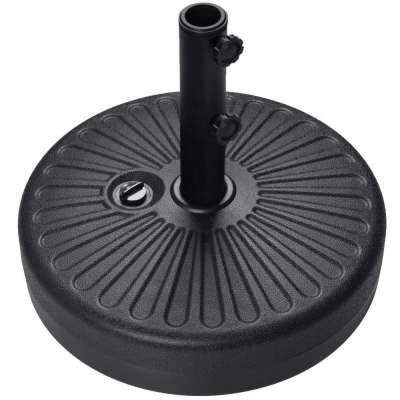 Sand Filled Patio Umbrella Stand Outdoor Heavy Duty Round Plastic Water Filled Umbrella Base