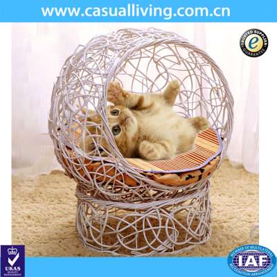 High Quality Fashion Newest Eco-friendly Cat wicker pet basket Rattan House for cat