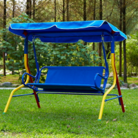 Outdoor double seat swing chair for children, Garden patio two seat swing chair