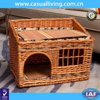 Cheap indoor rattan pet cat wicker cat house