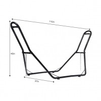 Portable Steel Hammock Stand with Carry Bag 2 Person Heavy-Duty Universal Hammock Stand Only Hammock Frame for Indoor Outdoor