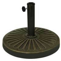 Umbrella Base Stand Market Patio Outdoor Heavy Duty Umbrella Base Holder in Bronze Finish For Patio Market Umbrella