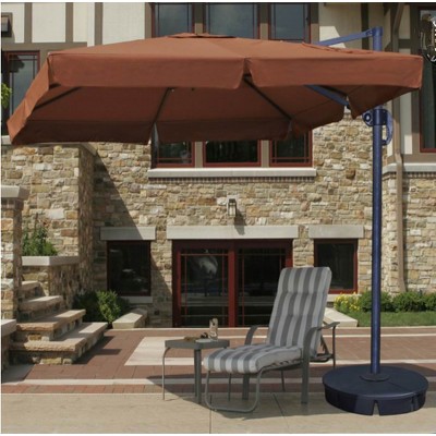 9' Steel Offset Hanging Patio Umbrella 2.7M Banana Umbrella Patio