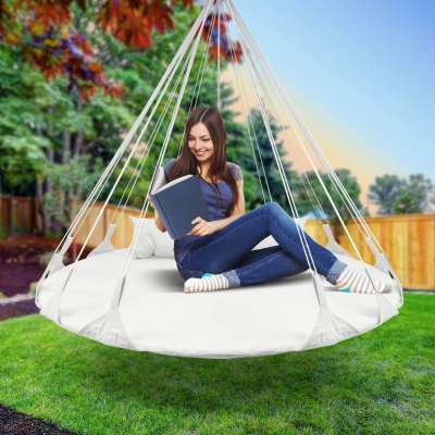 Porch Swing pod hanging chair Saucer lounger hammock swing chair Daybed with stand