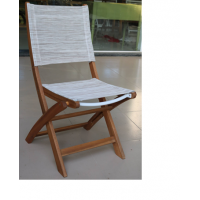 Wood textile Folding chair 49,6x63x90 cm